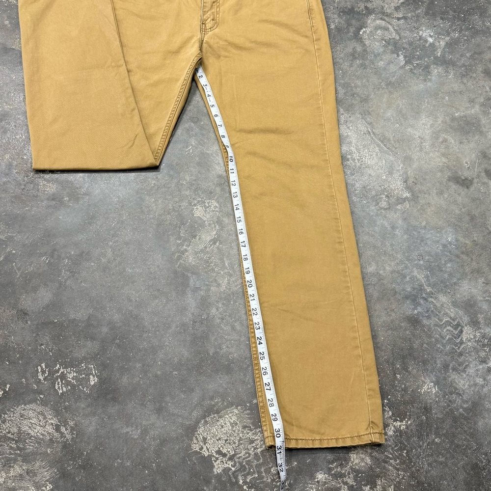 Levi’s 514 Straight Fit Khaki Jeans Men’s 32x32 - Picture 6 of 9